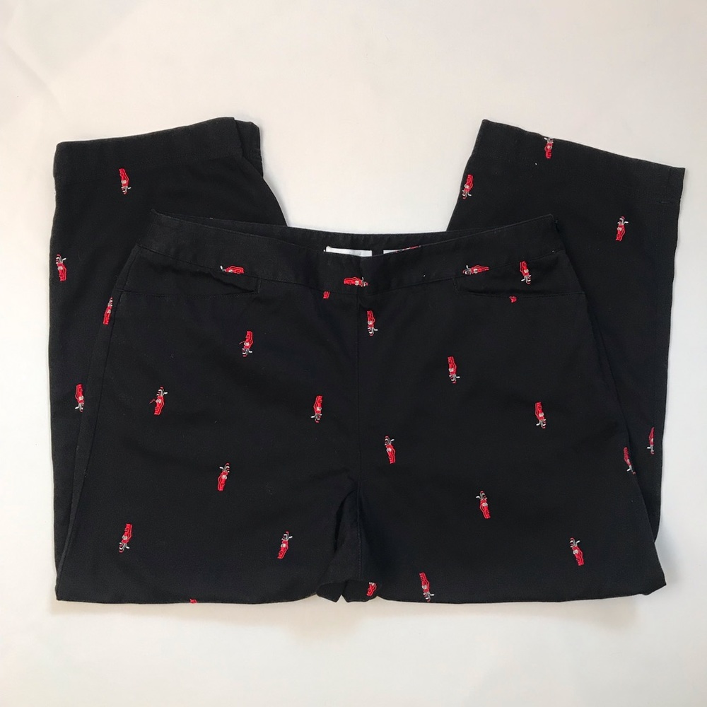 LizGolf Liz Claiborne Audra Embroidered Golf Clubs Golf Pants